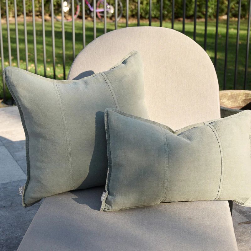 Luca® Linen Outdoor Cushion 60x60cm - Pistachio