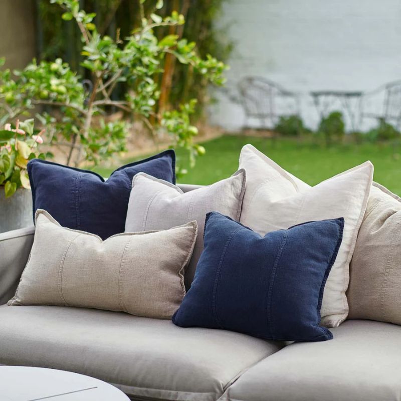 Luca® Linen Outdoor Cushion 40x60cm - White