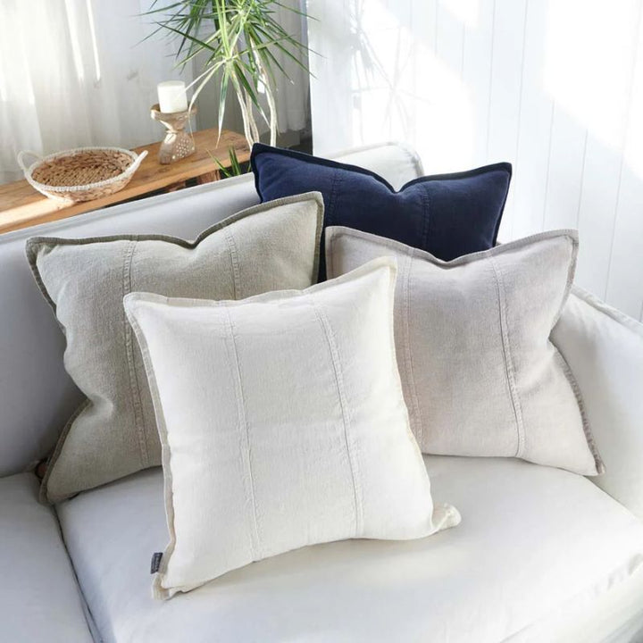 Luca® Linen Outdoor Cushion 40x60cm - White
