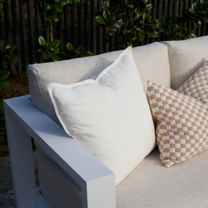 Luca® Linen Outdoor Cushion 60x60cm - White