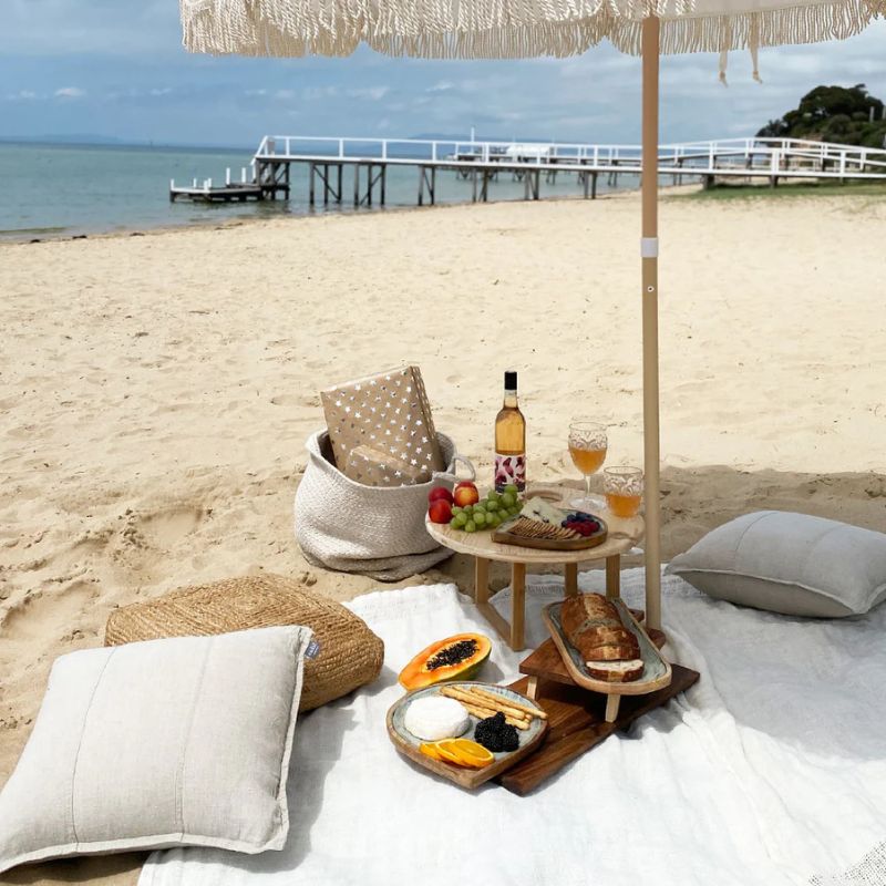 Luca® Linen Outdoor Cushion 60x60cm - Natural