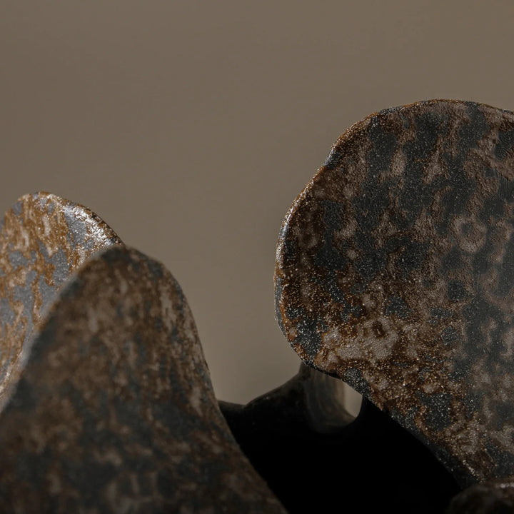 Seafoam Vase Rustic Brown