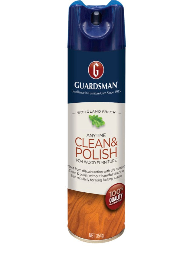 Wood Clean And Polish Aerosol (Guardsman) 354g