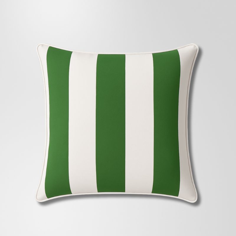 Bold Stripe Green Outdoor Cushion 60 x 60 cm
