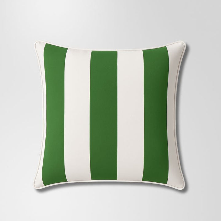 Bold Stripe Green Outdoor Cushion 60 x 60 cm