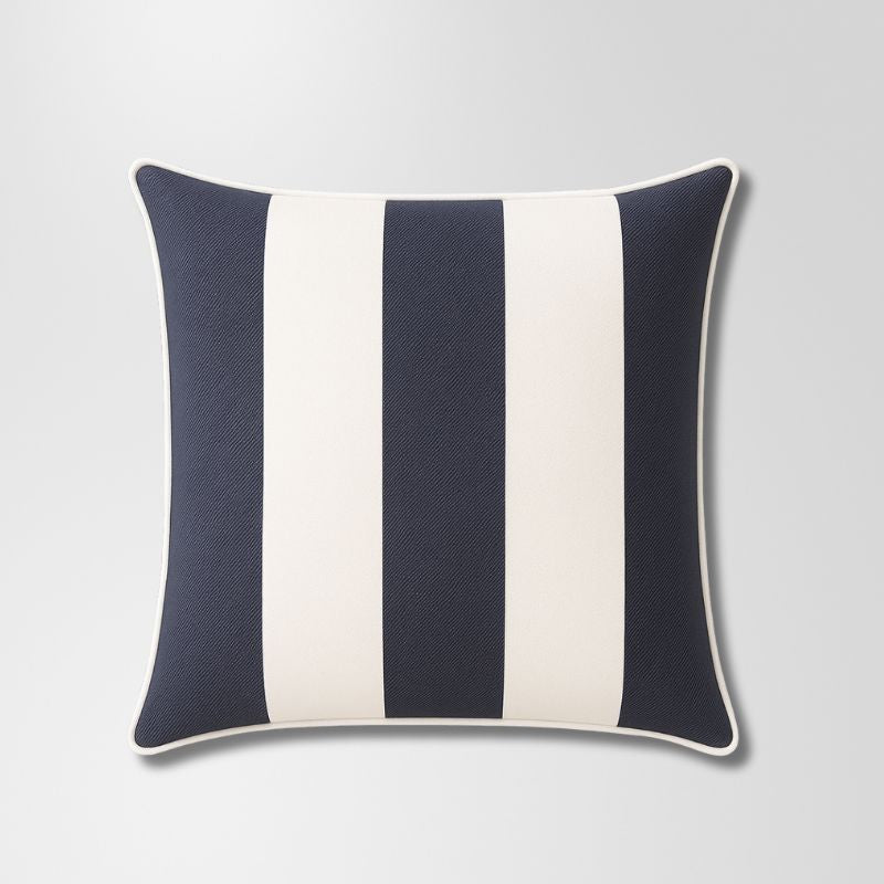 Bold Stripe Navy Outdoor Cushion 60 x 60 cm