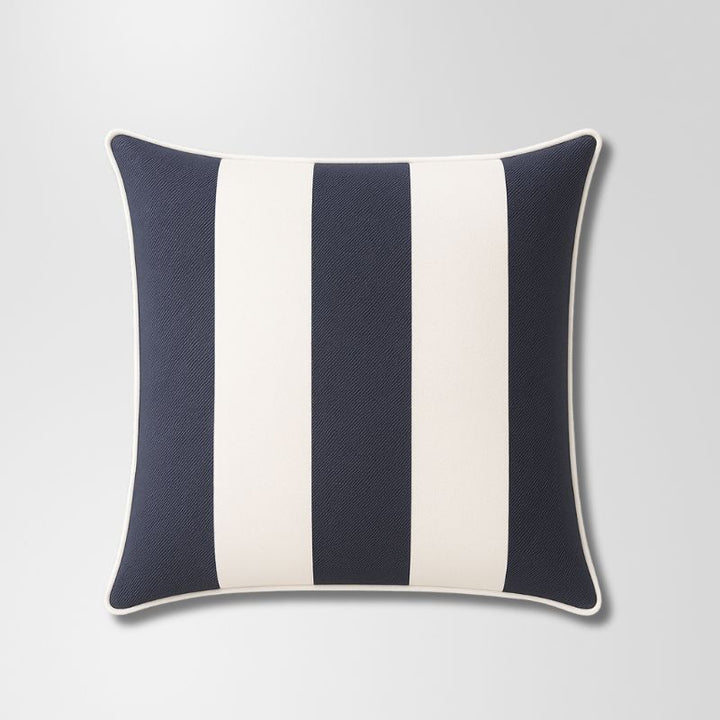 Bold Stripe Navy Outdoor Cushion 60 x 60 cm