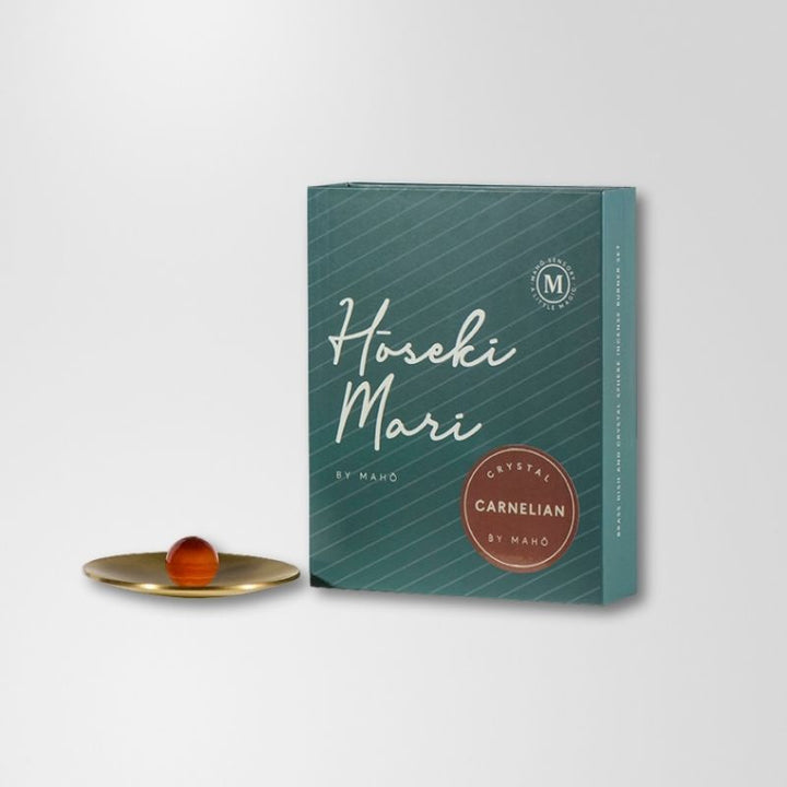 Hoseki Mari Carnelian Crystal Incense Burner