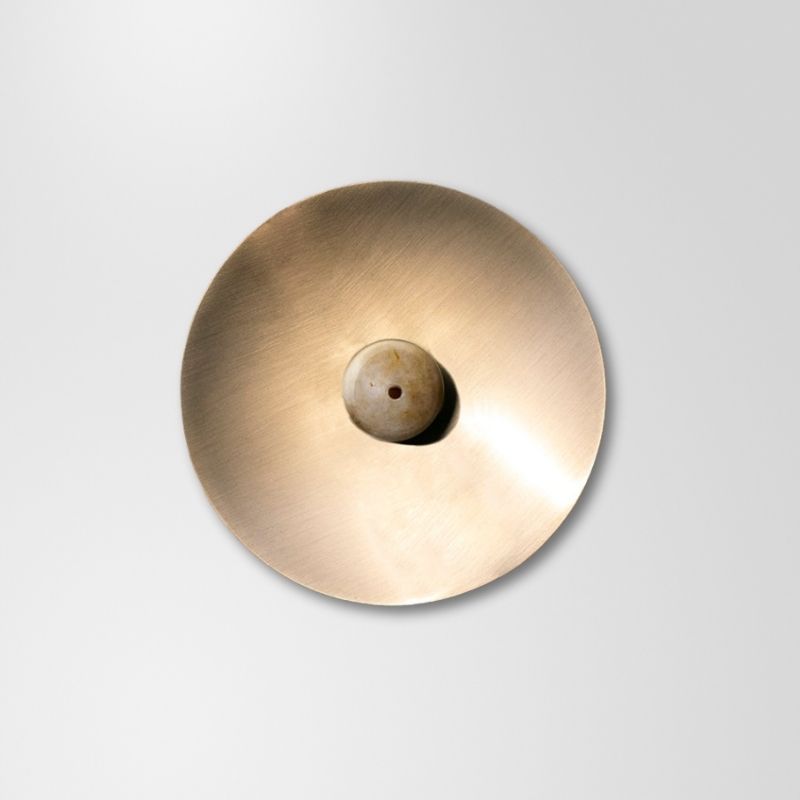 Hoseki Mari Yellow Jade Crystal Incense Burner