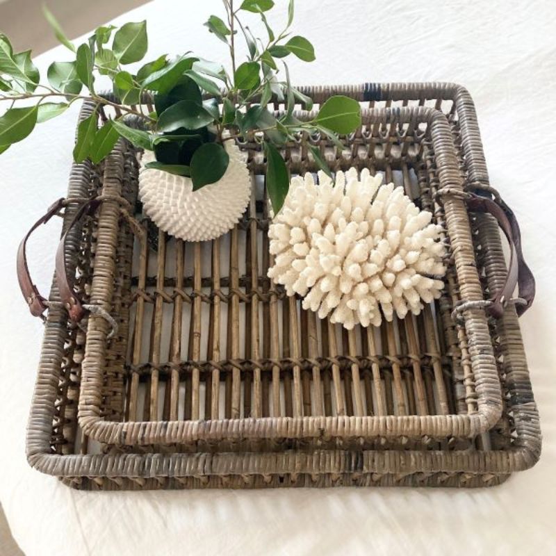 Kubu Wicker Drinks Tray
