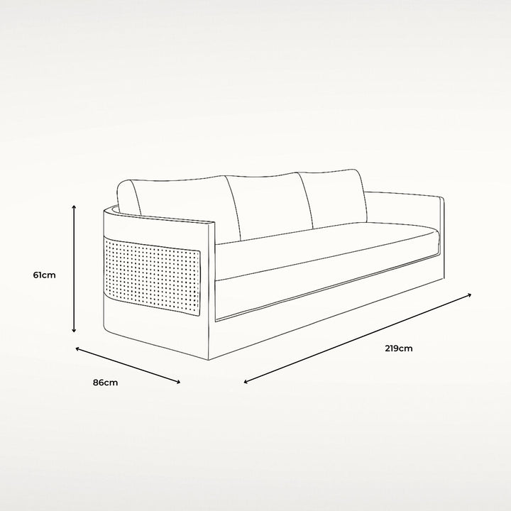 Monaco 3 Seat Sofa