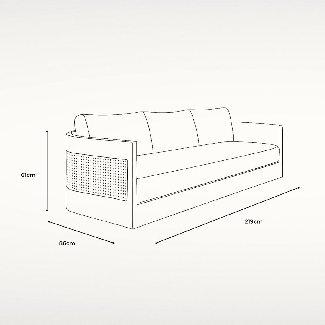 Monaco 3 Seat Sofa