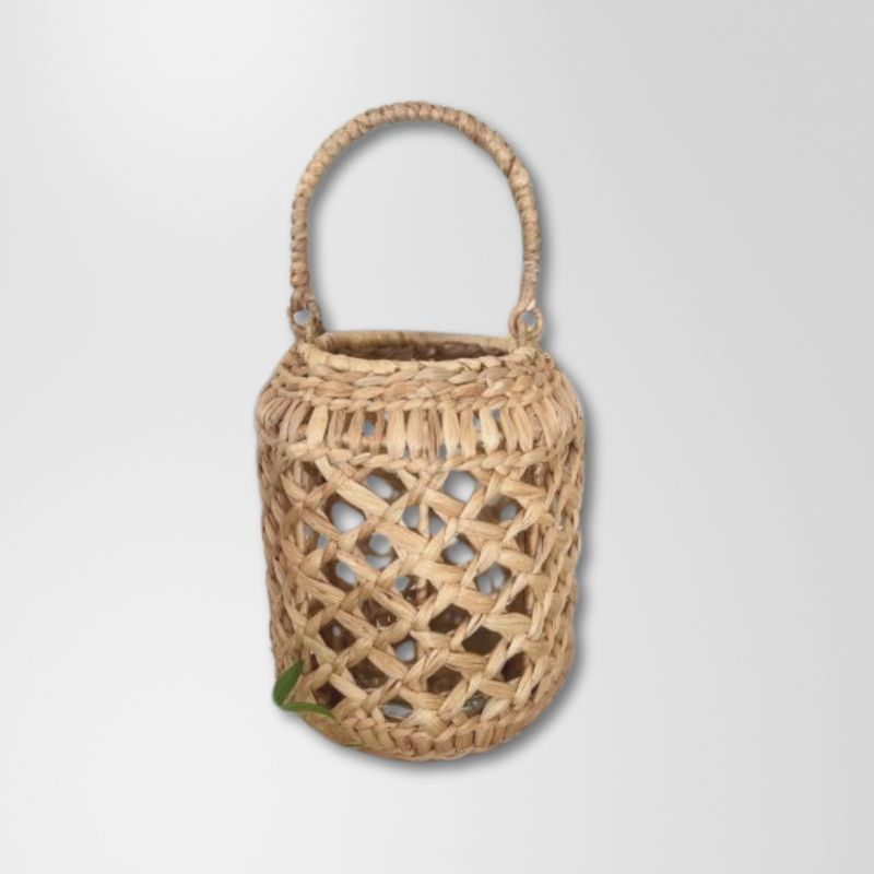 Outdoor Lantern Woven Water Hyacinth