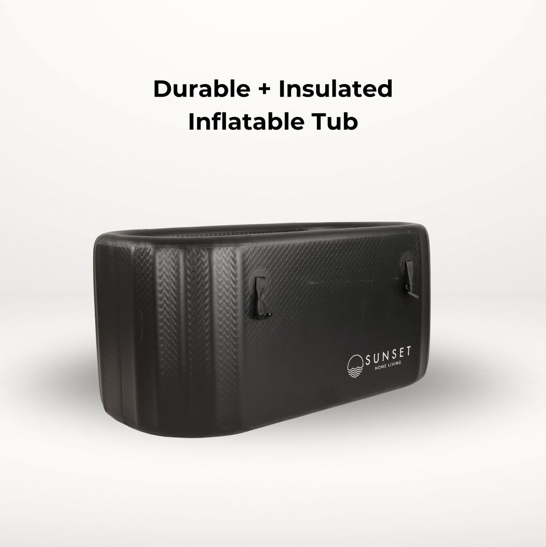 Portable Ice Bath Black & Infrared Sauna Set