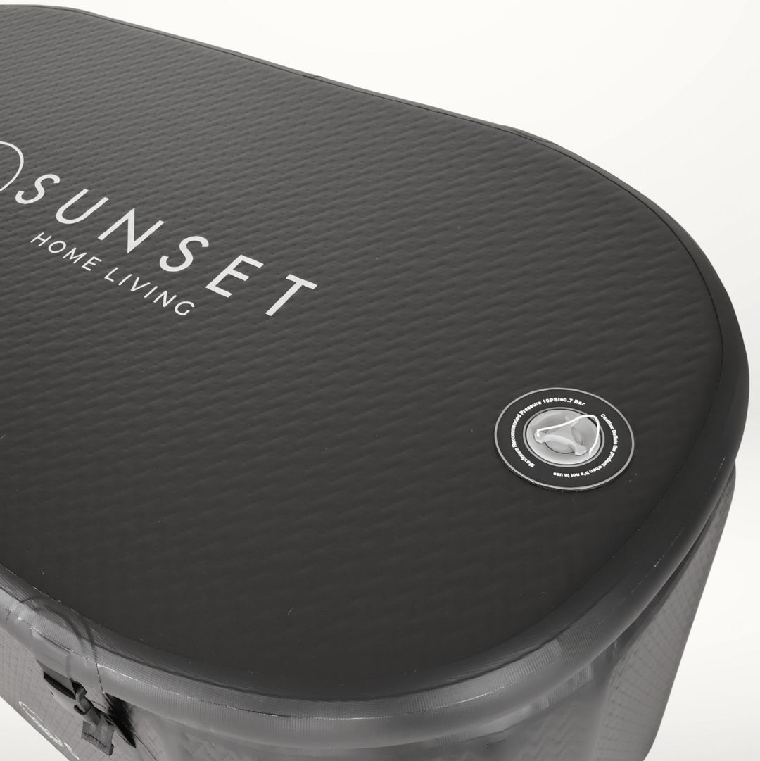 Portable Ice Bath Black & Infrared Sauna Set