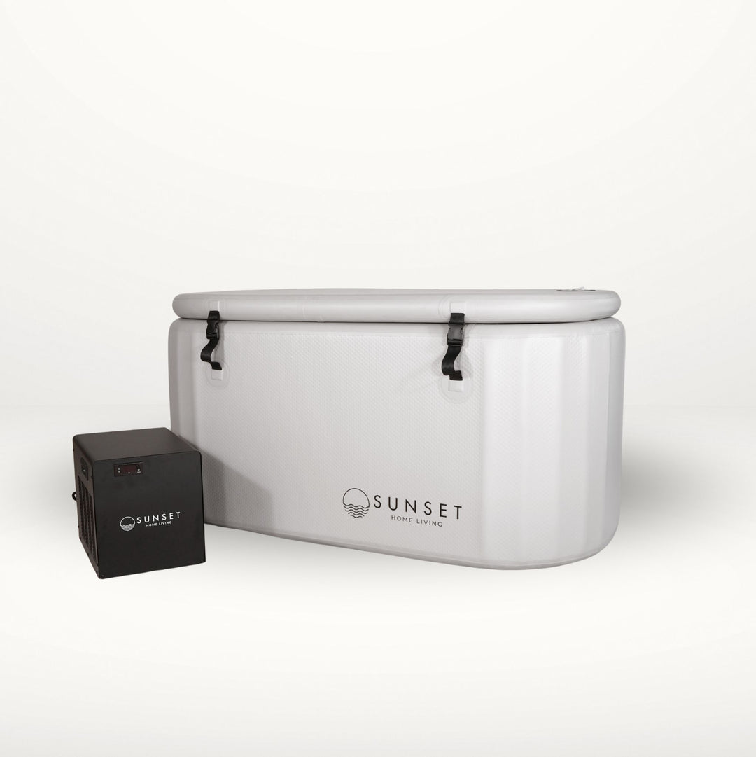 Portable Ice Bath & Chiller Unit - Light Grey