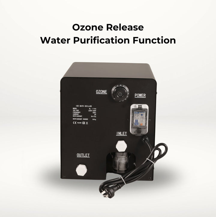 Portable Ice Bath & Chiller Unit - Light Grey