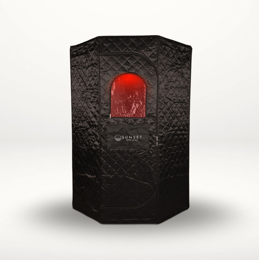 Portable Ice Bath Black & Infrared Sauna Set