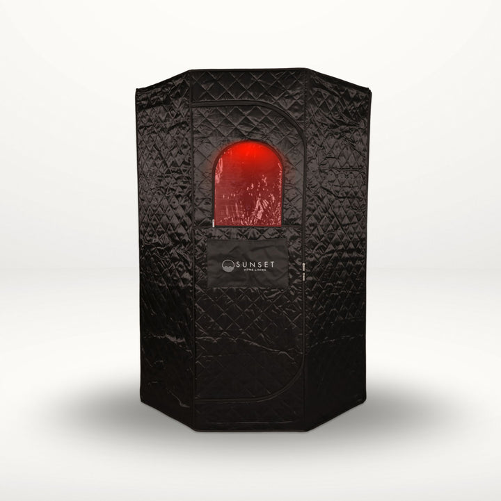 Portable Ice Bath Black & Infrared Sauna Set