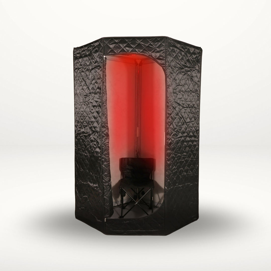 Portable Ice Bath Black & Infrared Sauna Set