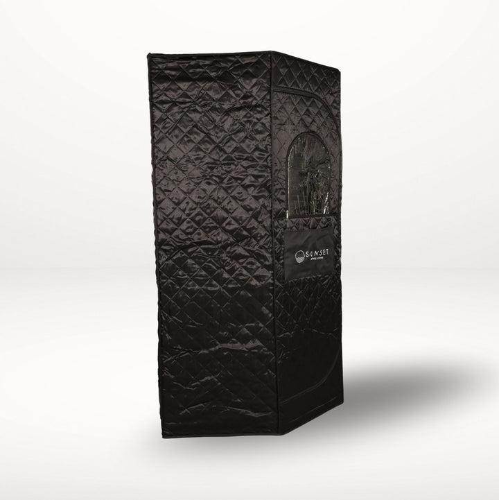 Portable Ice Bath Black & Infrared Sauna Set