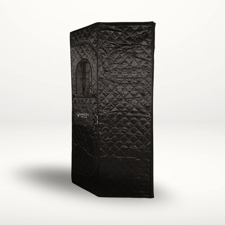 Portable Ice Bath Black & Infrared Sauna Set