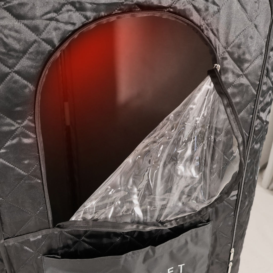 Portable Ice Bath Black & Infrared Sauna Set