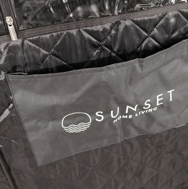 Portable Ice Bath Black & Infrared Sauna Set