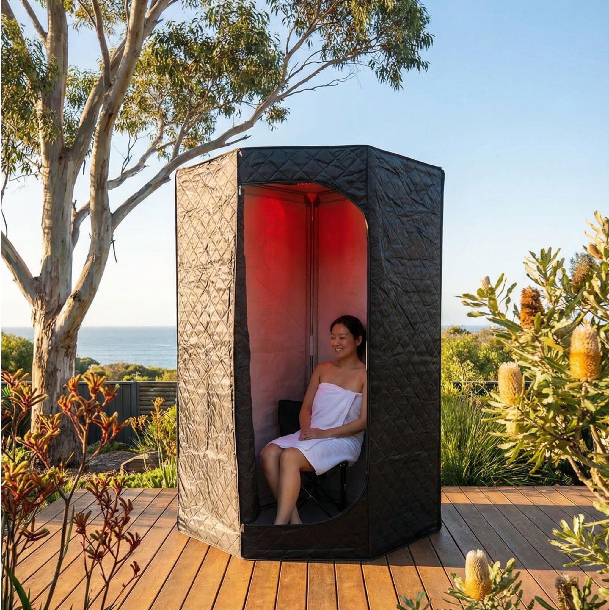 infrared tent sauna Portable Infrared Sauna – Sunset Home Living