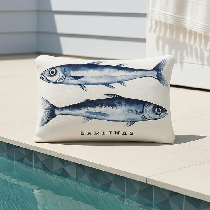 Sardines Outdoor Cushion 60 x 40 cm