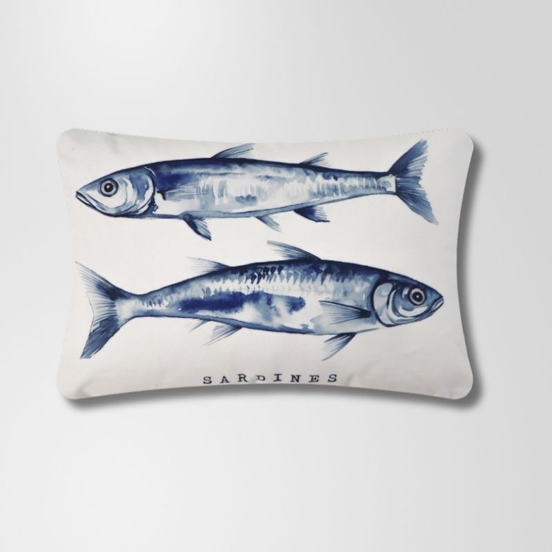 Sardines Outdoor Cushion 60 x 40 cm