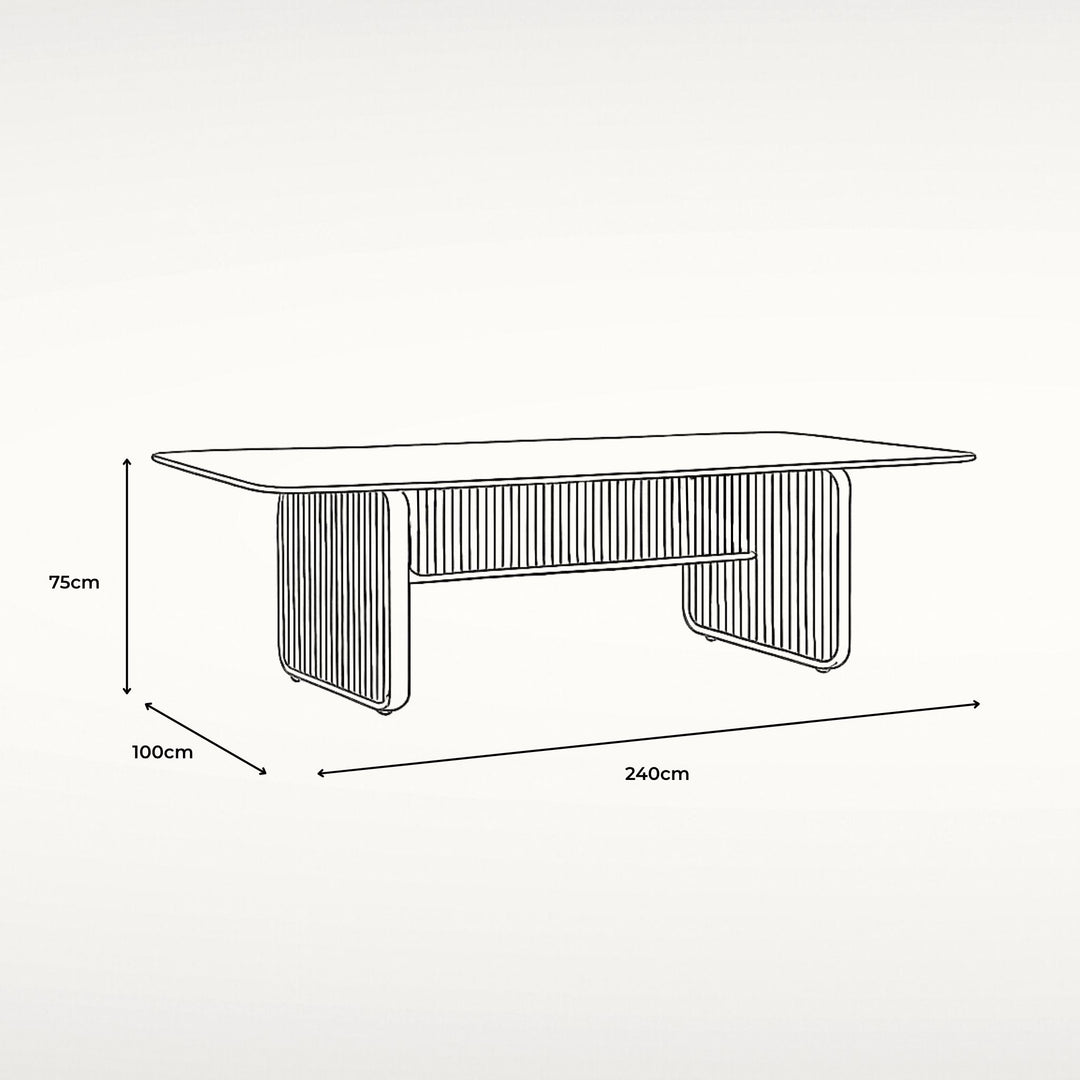 St Tropez Dining Table 240cm