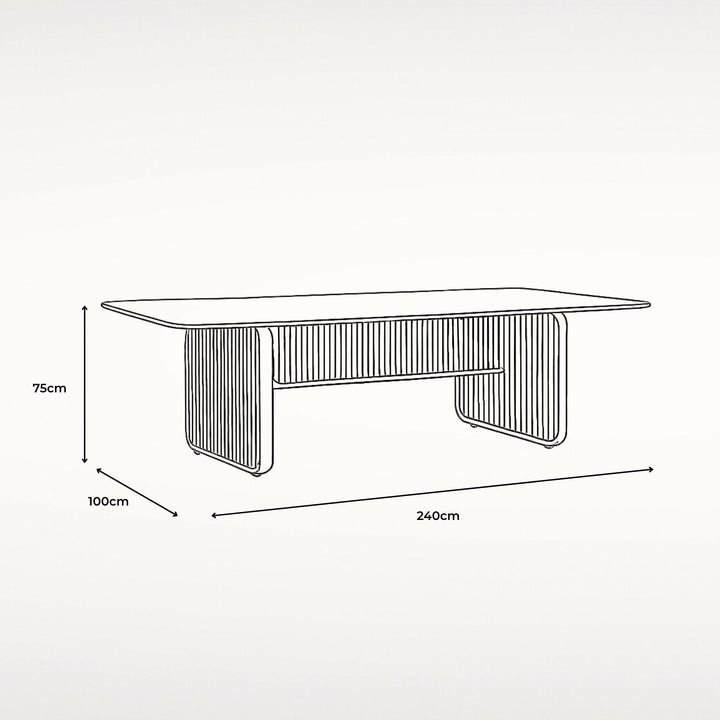 St Tropez Dining Table 240cm