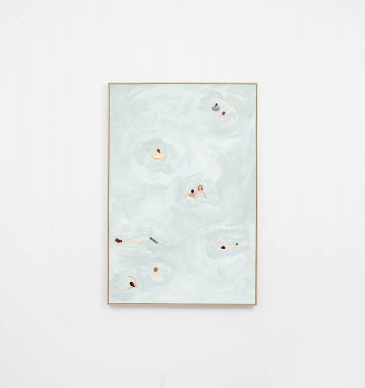 Summer Swim Blue Canvas Print