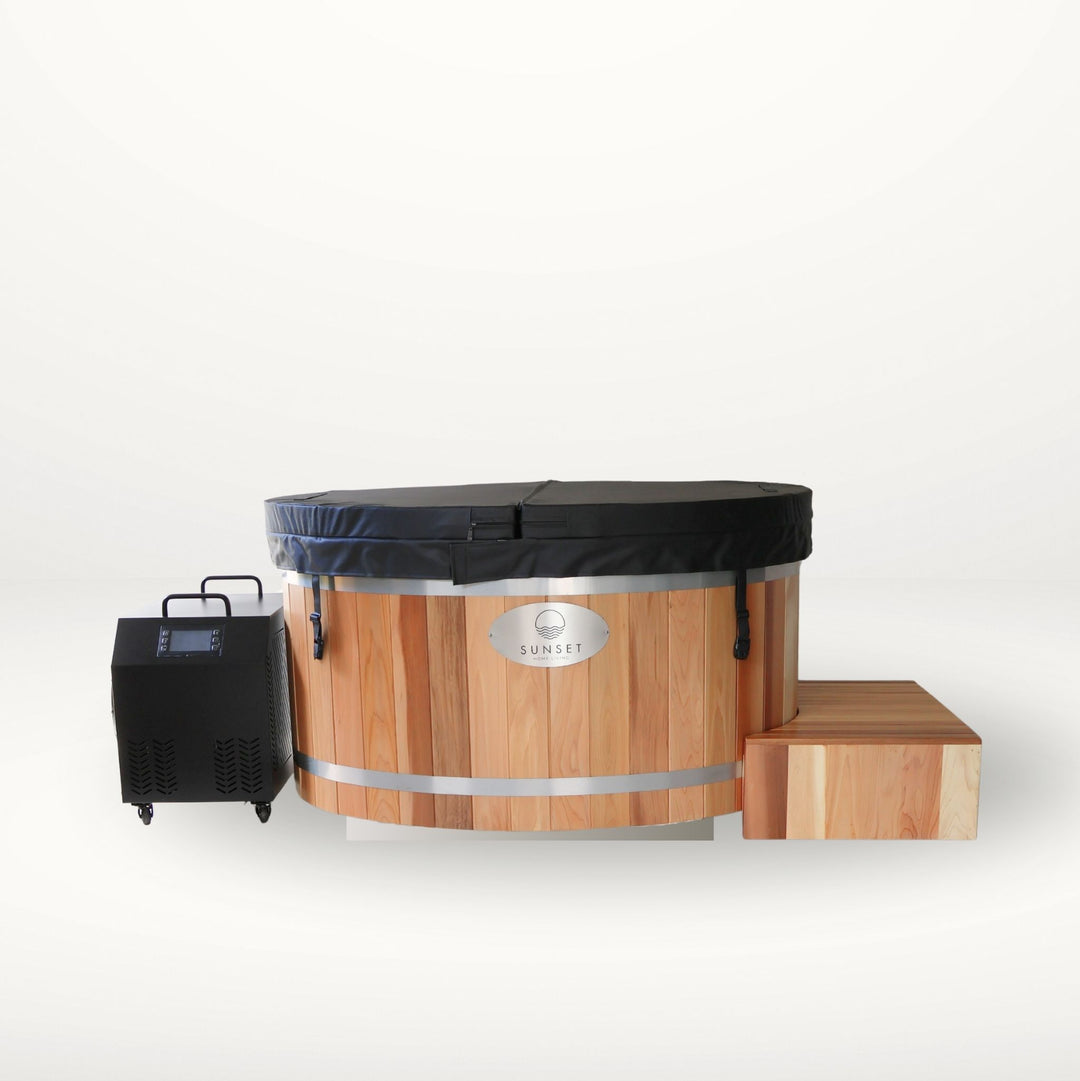 Timber Ice Bath & Infrared Sauna Set