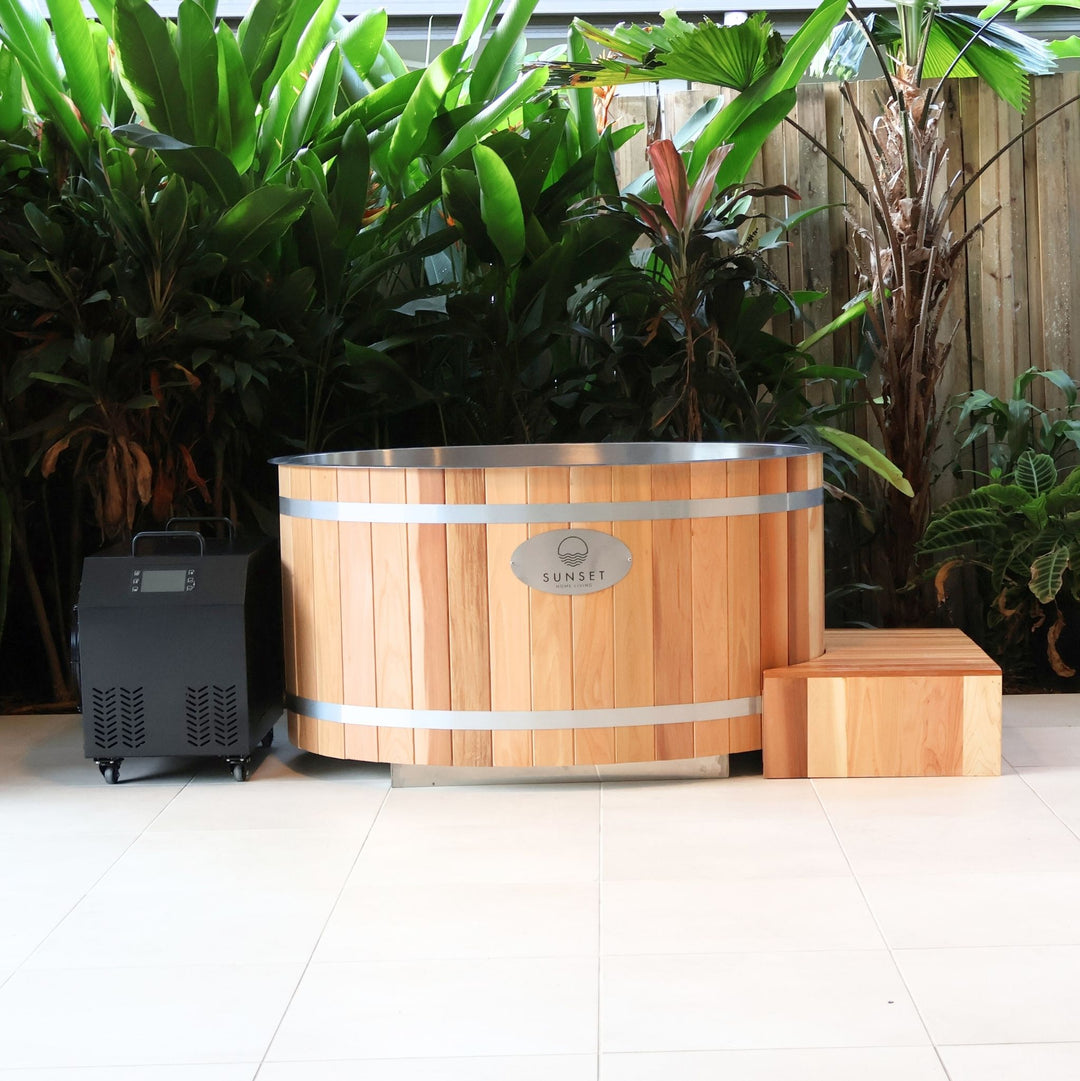 Timber Ice Bath & Infrared Sauna Set