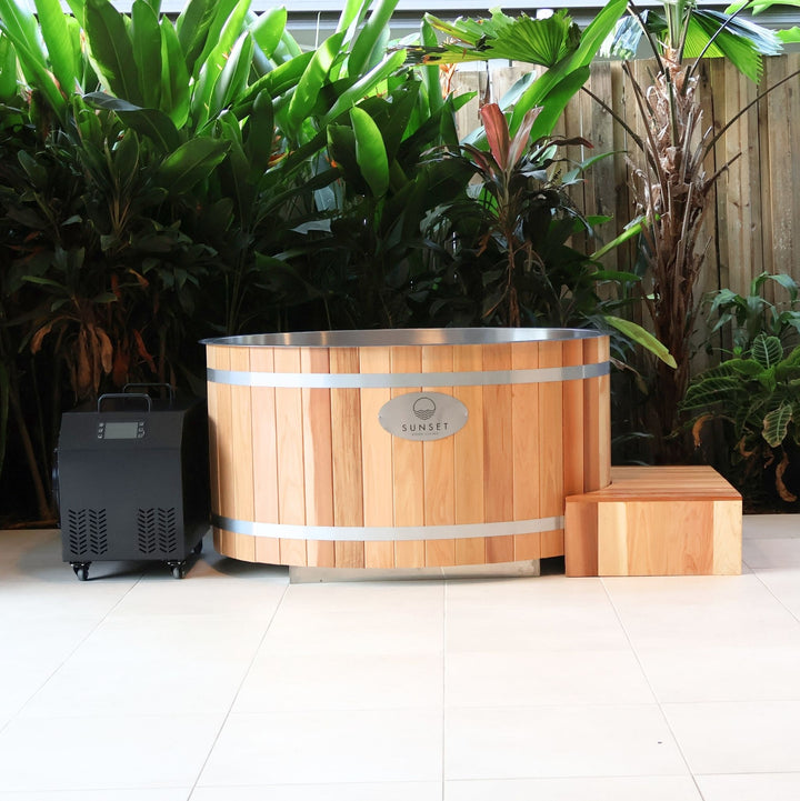 Timber Ice Bath & Infrared Sauna Set