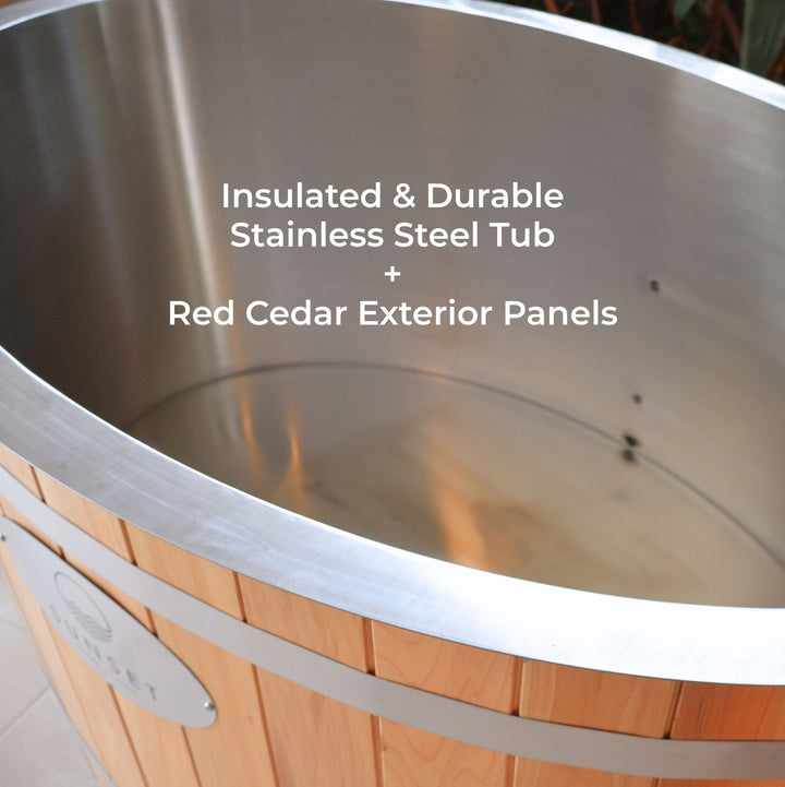 Timber Ice Bath & Infrared Sauna Set