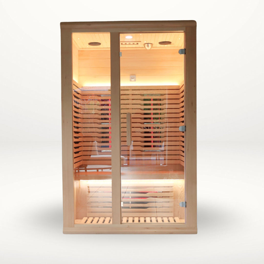 Timber Ice Bath & Infrared Sauna Set