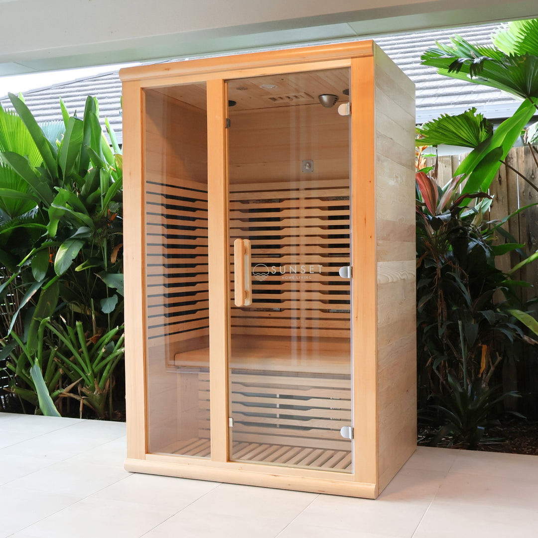 Timber Ice Bath & Infrared Sauna Set