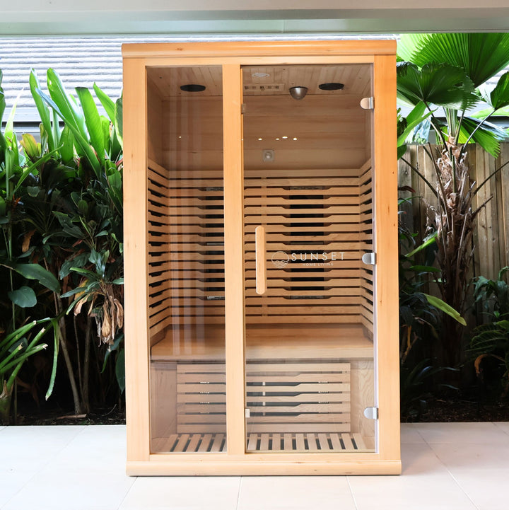 Timber Ice Bath & Infrared Sauna Set