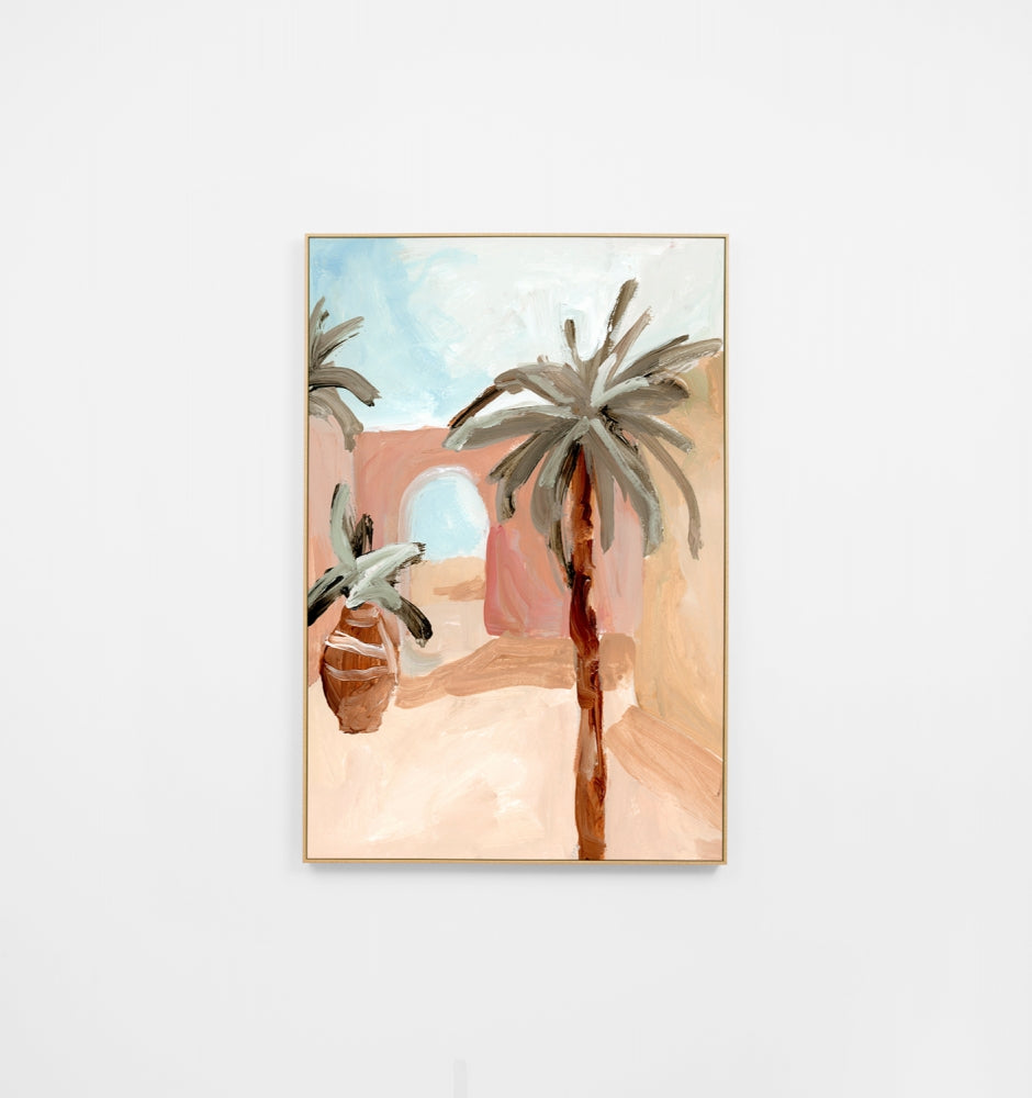 Villa Study Blush 1 Canvas Print