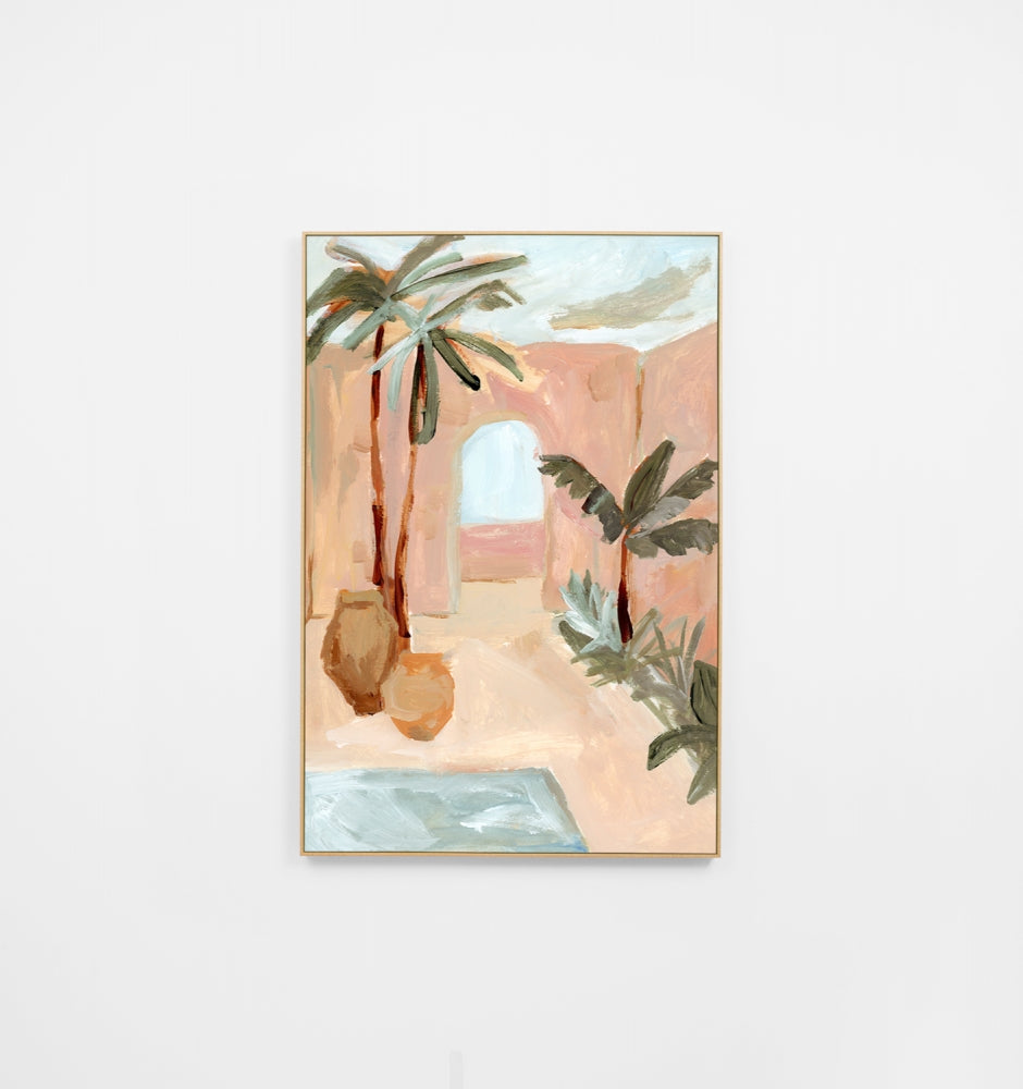 Villa Study Blush 2 Canvas Print