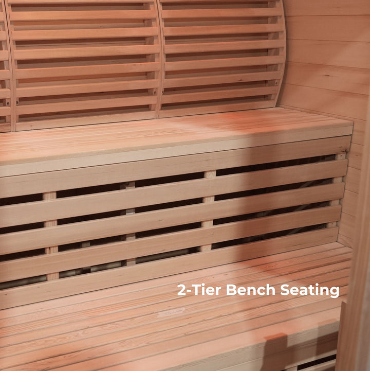 Timber Traditional 4-Person Indoor Sauna with 8kw Harvia Heater