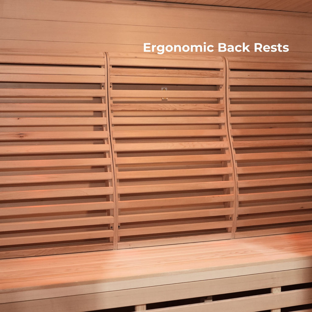 Timber Traditional 4-Person Indoor Sauna with 8kw Harvia Heater