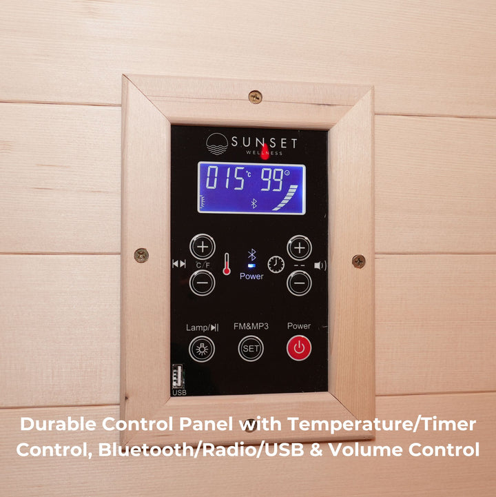 Timber Traditional 4-Person Indoor Sauna with 8kw Harvia Heater