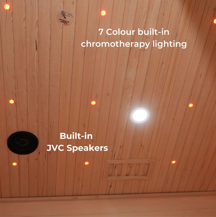 Timber Traditional 4-Person Indoor Sauna with 8kw Harvia Heater