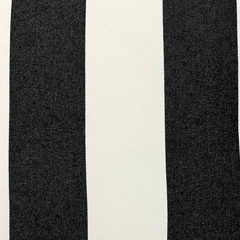 Bold Stripe Black Outdoor Cushion 55 x 55 cm