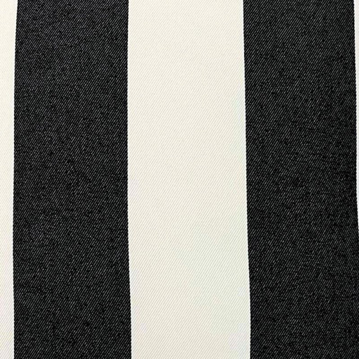 Bold Stripe Black Outdoor Cushion 55 x 55 cm