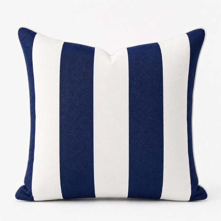 Bold Stripe Navy Outdoor Cushion 55 x 55 cm